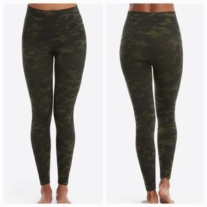 Spanx Green Camo "Look At Me Now" Leggings